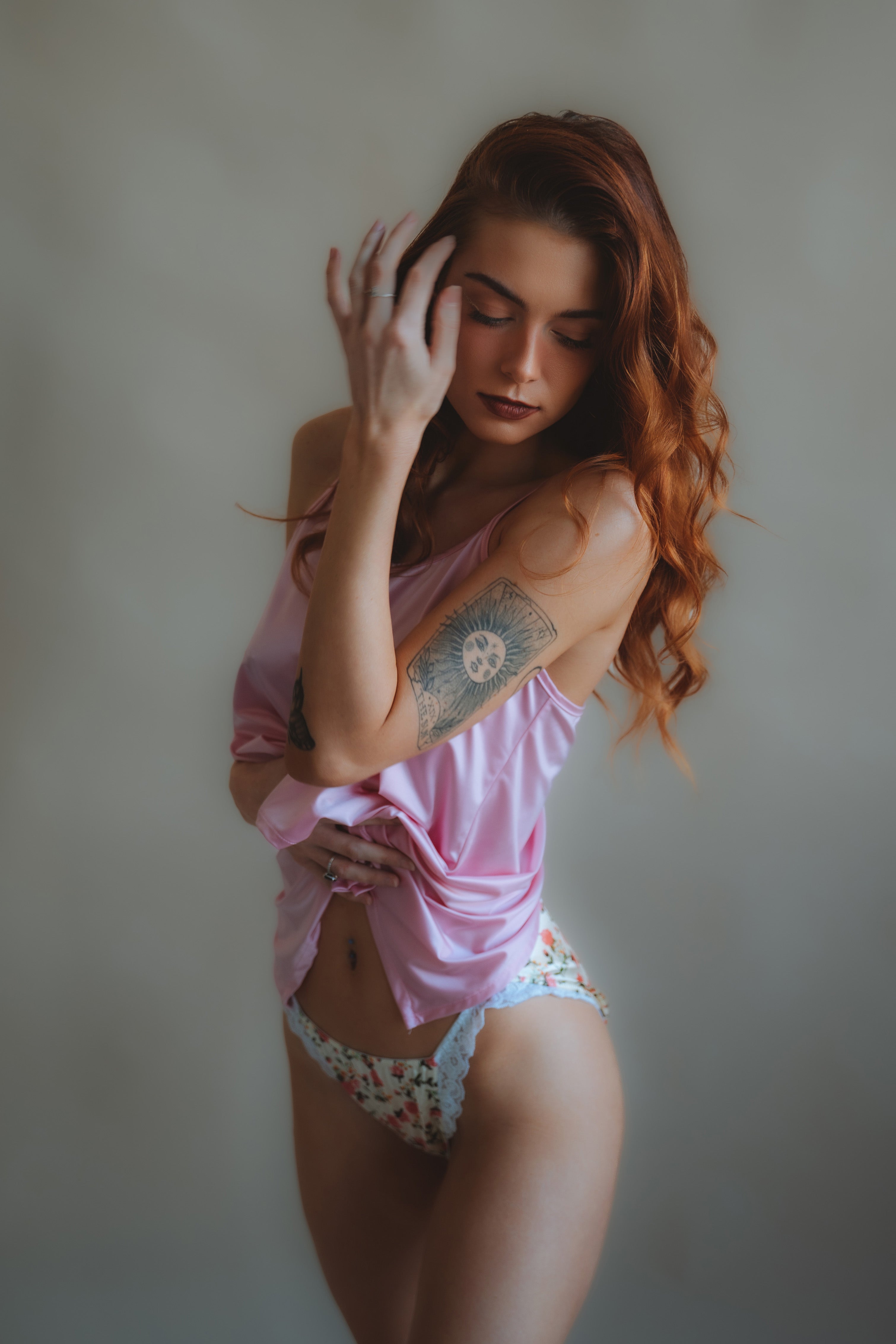 Ballerina Bikini Panties, Roses