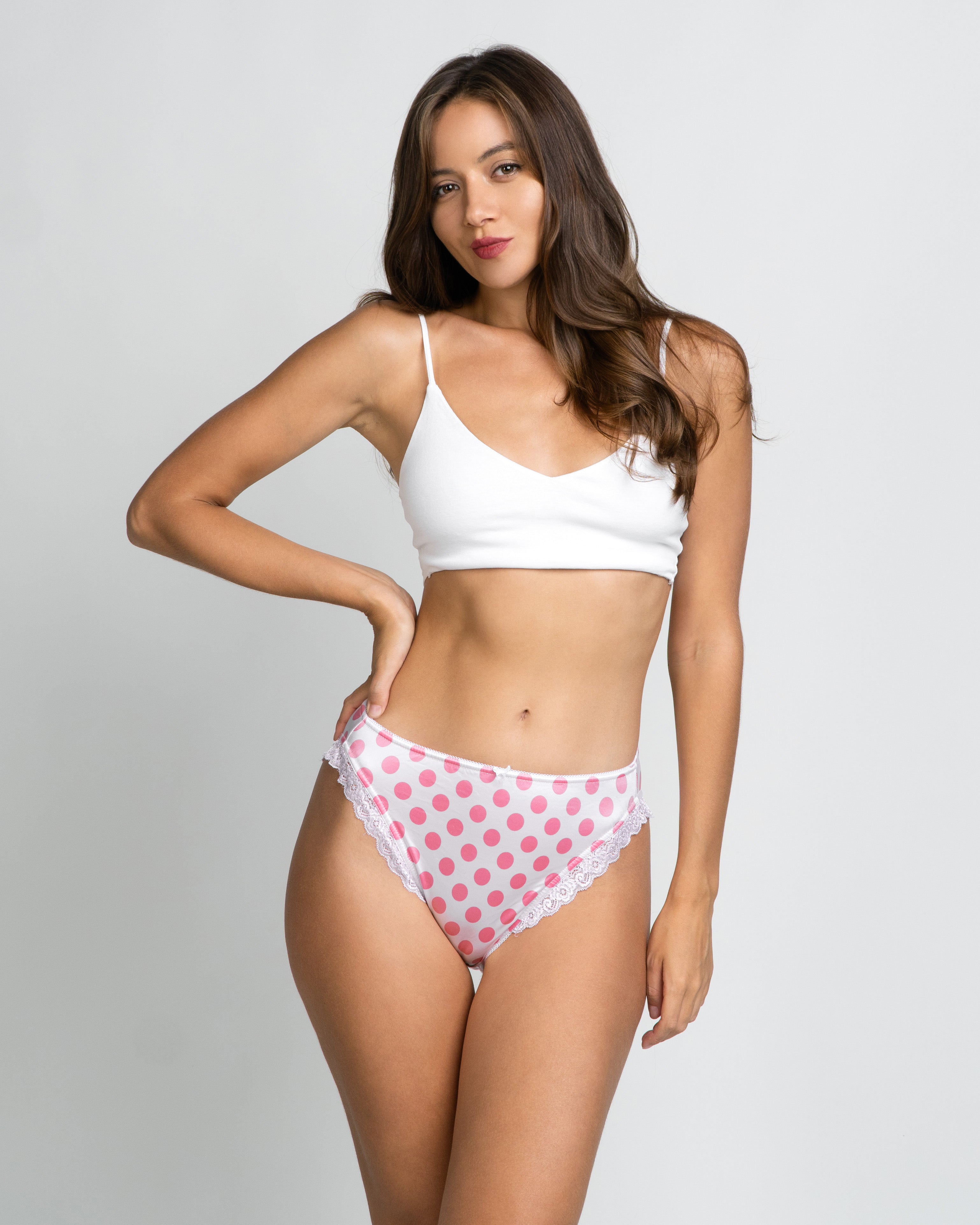 Duo Delights! Eve Shortie + Panty, Pinky Dots